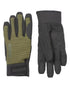 Olive Coloured Sealskinz Harling Waterproof All Weather Glove on white background 