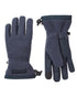Navy Coloured Sealskinz Hoveton Waterproof Sherpa Fleece Glove on white background 