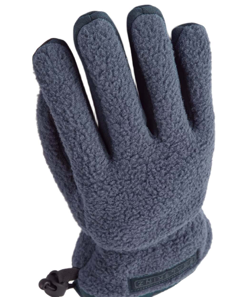 Navy Coloured Sealskinz Hoveton Waterproof Sherpa Fleece Glove on white background 