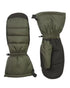 Olive Coloured Sealskinz Titchwell Waterproof Lightweight Insulated Gauntlet Mitten on white background 