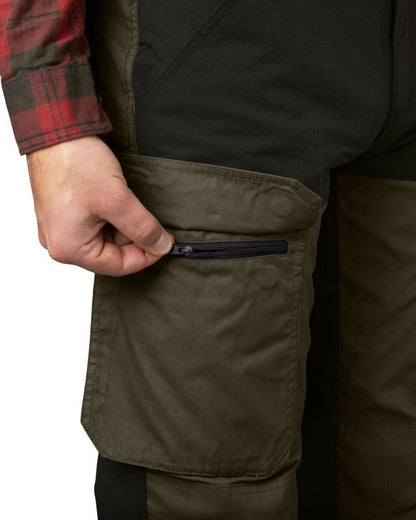 Grizzly Brown Meteorite Coloured Seeland Elm Trousers on white background 