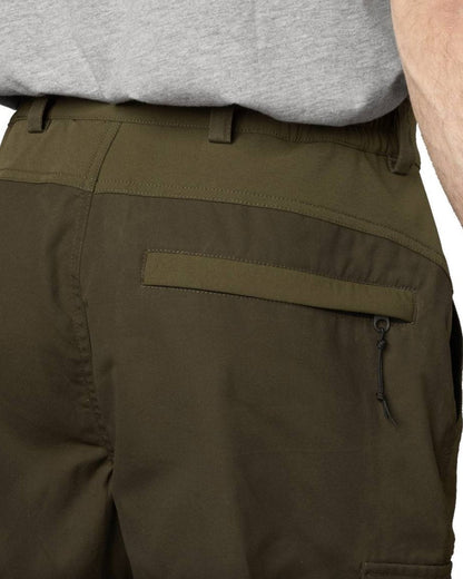 Light Pine Grizzly Brown Coloured Seeland Elm Trousers on white background 