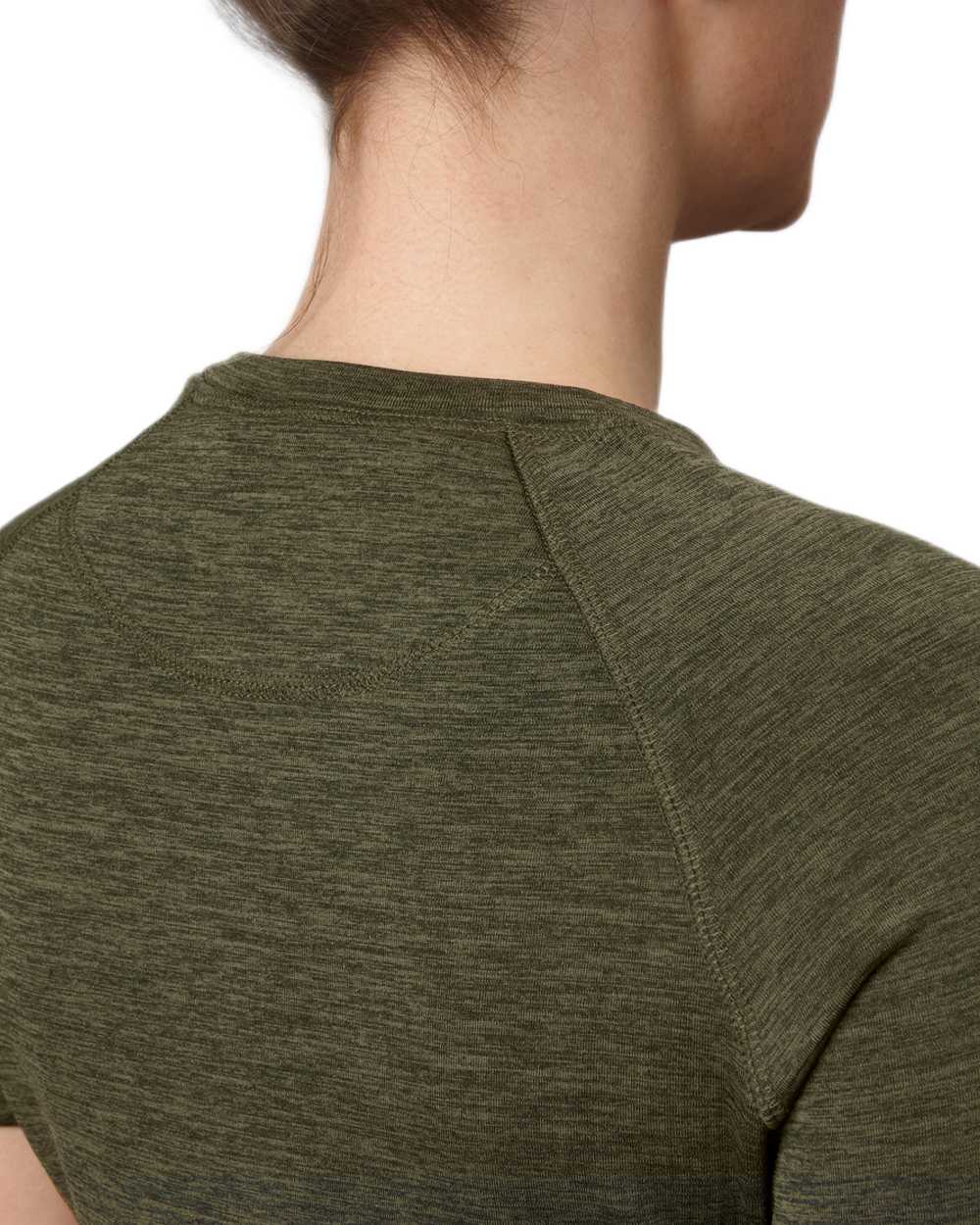 Pine Green Coloured Seeland Womens Active Short Sleeve T-Shirt on White background 