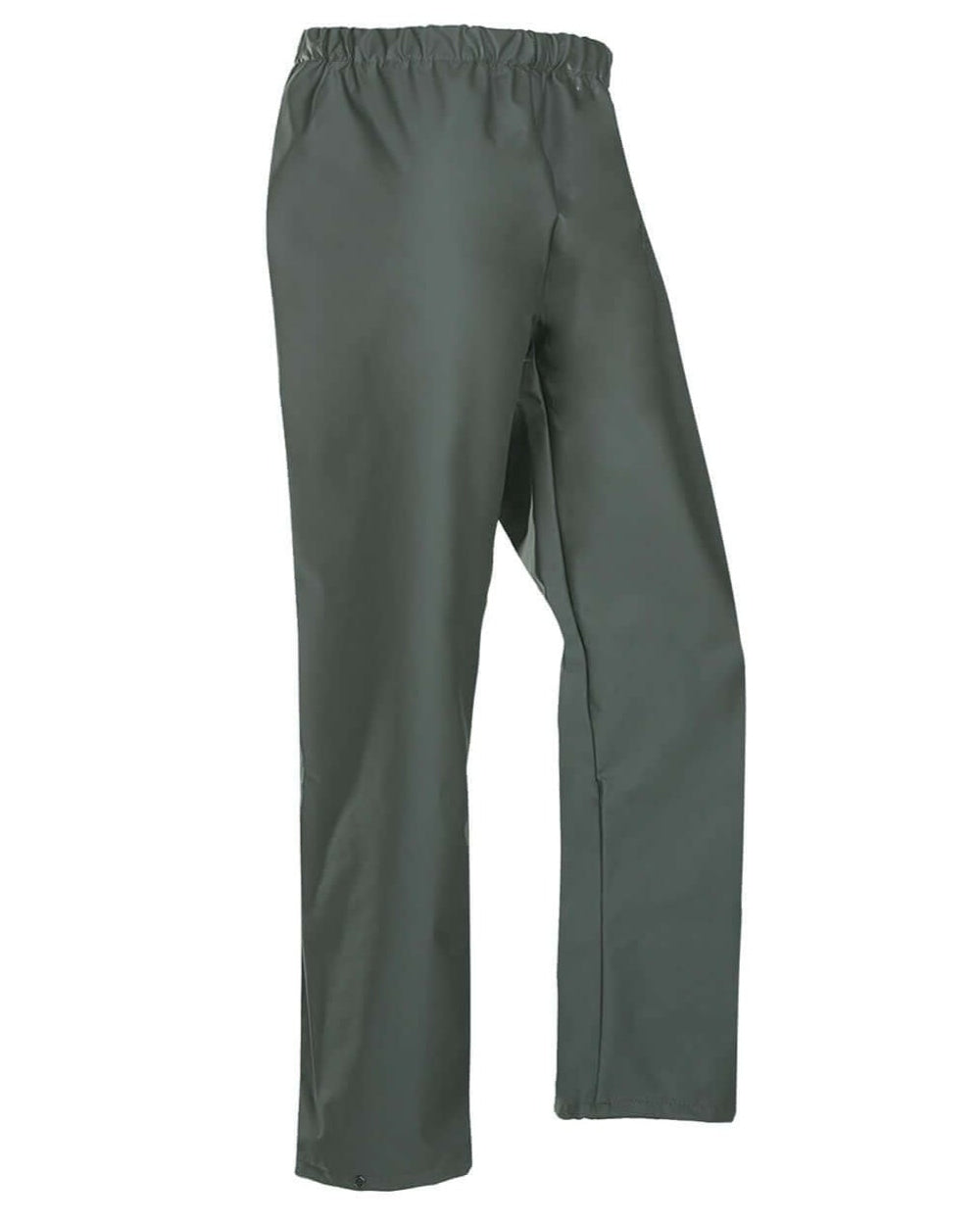 Olive Green coloured Sioen Flexothane Classic Rotterdam Trousers on white background