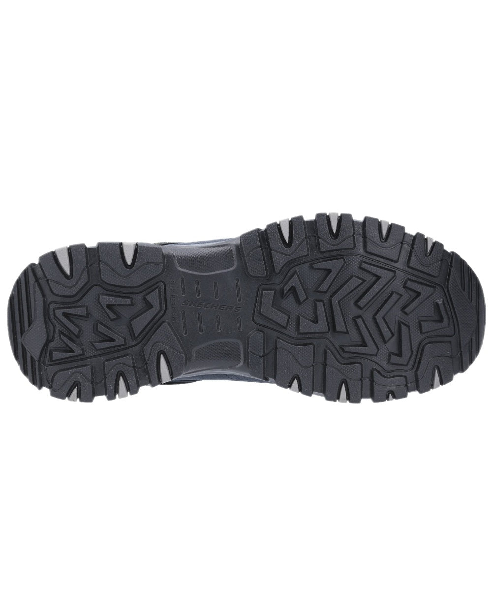 Navy Black Coloured Skechers Workwear Mens Greetah Hiker Composite Toe Shoes on white background 