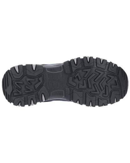 Navy Black Coloured Skechers Workwear Mens Greetah Hiker Composite Toe Shoes on white background 