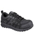 Black Coloured Skechers Workwear Womens Bulklin Ayak Safety Shoes on white background 