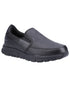 Black Coloured Skechers Workwear Womens Nampa Annod Occupational Shoes on white background 