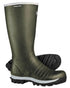 Green Coloured Skellerup Quatro Non-Insulated Wellingtons on white background 