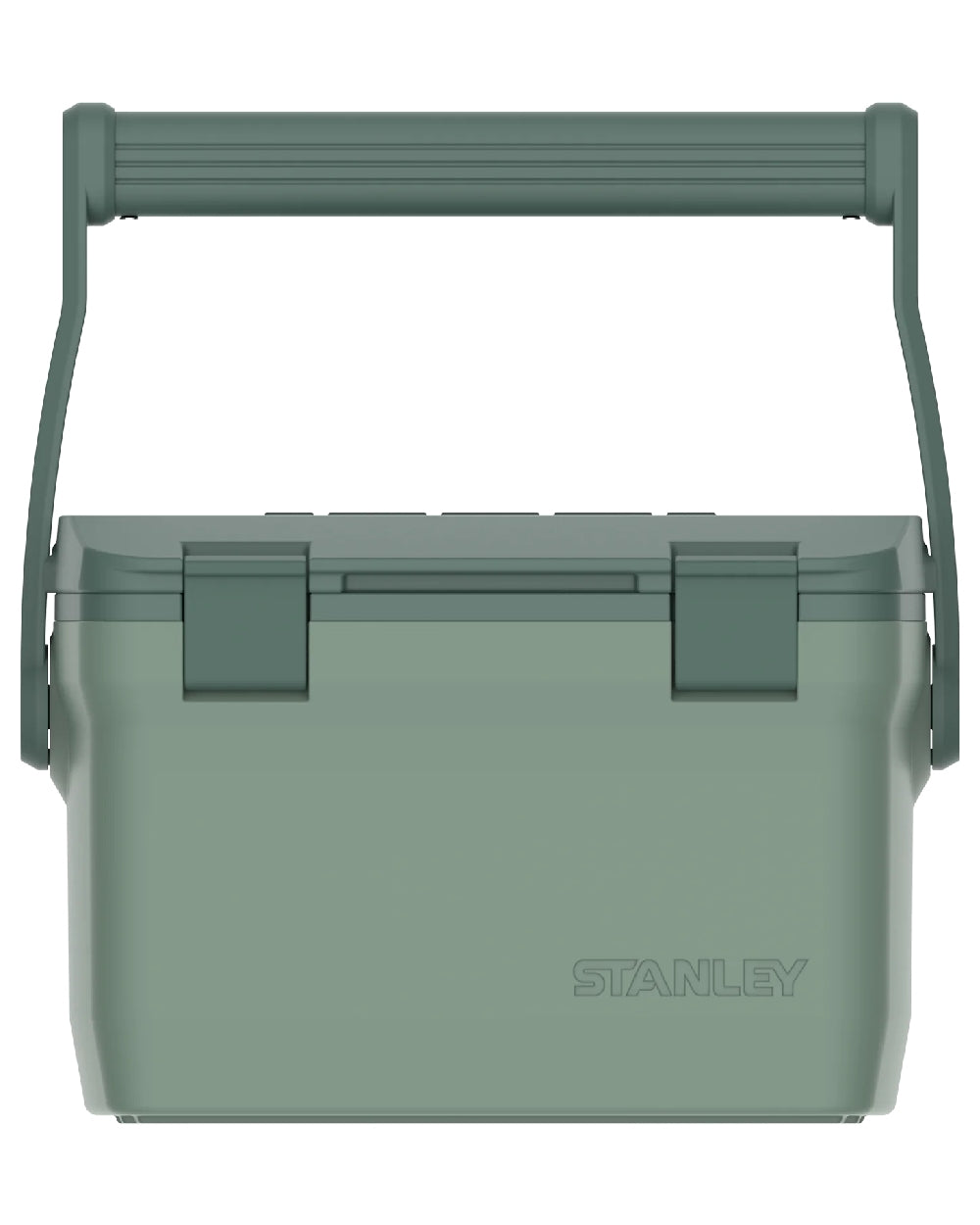 Hammertone Green coloured Stanley Adventure Easy Carry Outdoor Cooler on white background 