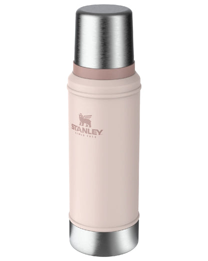 Rose Quartz coloured Stanley Classic Legendary Bottle 0.75L on white background 