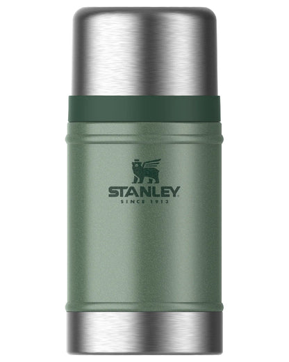 Hammertone Green coloured Stanley Classic Legendary Food Jar 0.7L on white background 