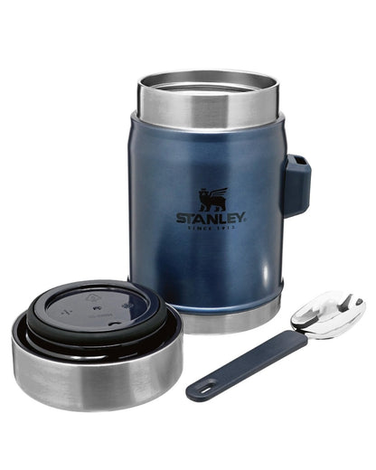 Nightfall coloured Stanley Classic Legendary Food Jar and Spork 0.4L on white background 