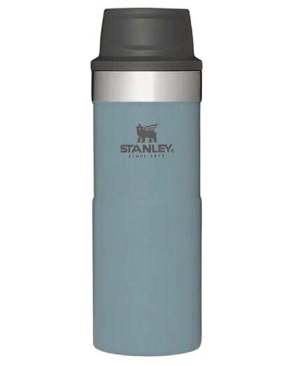 Shale coloured Stanley Classic Trigger Action Travel Mug 0.35L on white background 