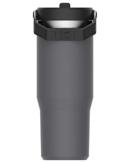 Charcoal coloured Stanley IceFlow Flip Straw Tumbler 0.89L on white background 