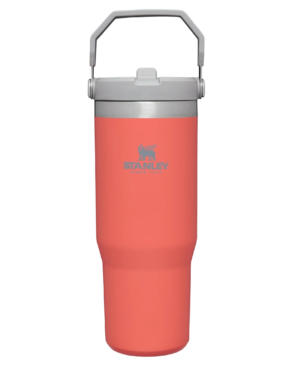 Guava coloured Stanley IceFlow Flip Straw Tumbler 0.89L on white background 