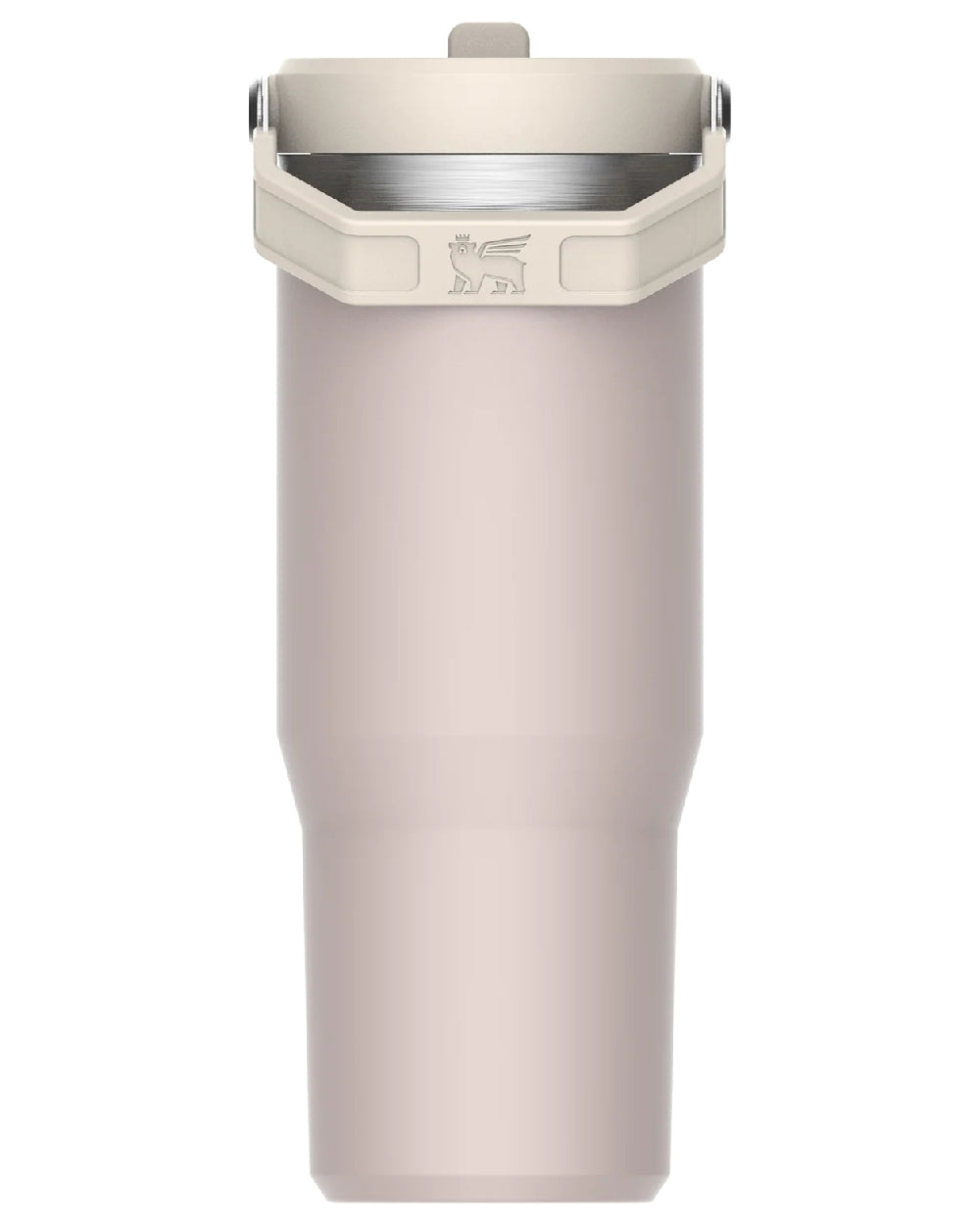 Rose Quartz coloured Stanley IceFlow Flip Straw Tumbler 0.89L on white background 