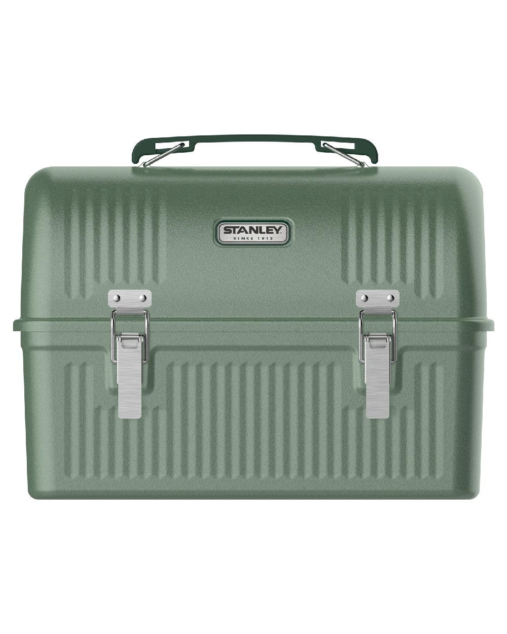 Hammertone Green coloured Stanley Legendary Classic Lunch Box 9.5L on white background 