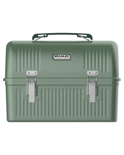 Hammertone Green coloured Stanley Legendary Classic Lunch Box 9.5L on white background 