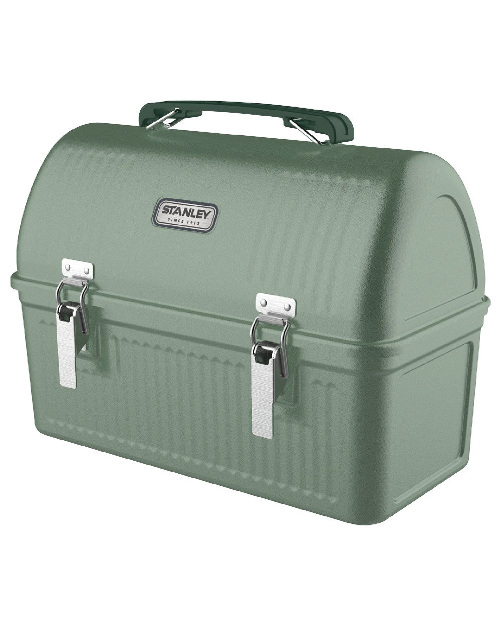 Hammertone Green coloured Stanley Legendary Classic Lunch Box 9.5L on white background 