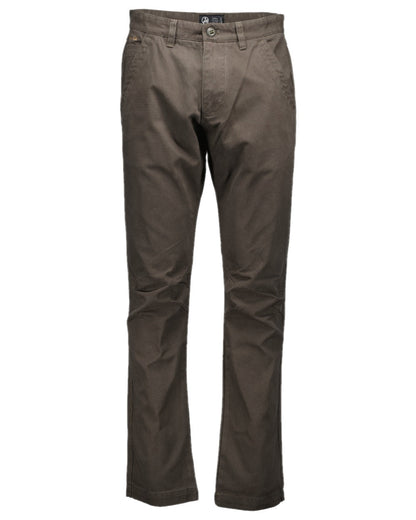 Charcoal Coloured Swanndri Mens Bedrock Canvas Work Pant on white  background 