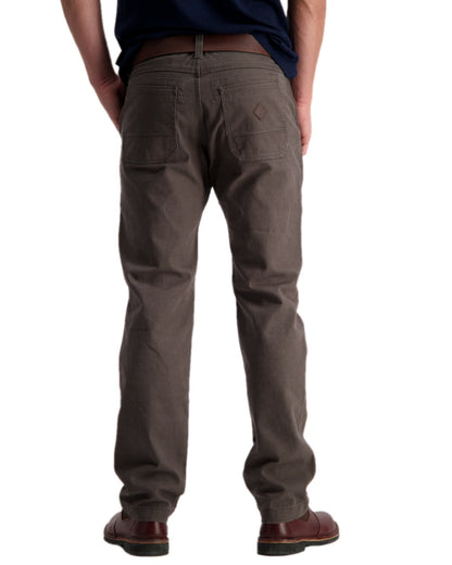 Charcoal Coloured Swanndri Mens Bedrock Canvas Work Pant on white background 