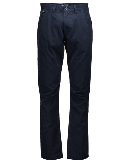 Navy Coloured Swanndri Mens Bedrock Canvas Work Pant on white  background 