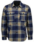 Atlantic Check Coloured Swanndri Mens Kiaraki V3 Wool Shacket on white background 