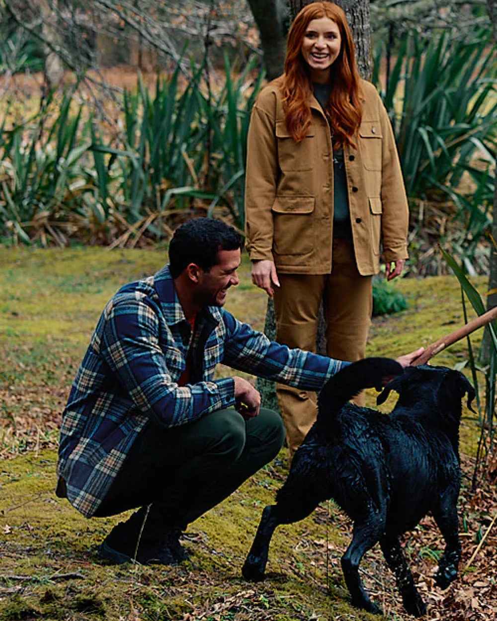 Atlantic Check Coloured Swanndri Mens Kiaraki V3 Wool Shacket on outdoor background 