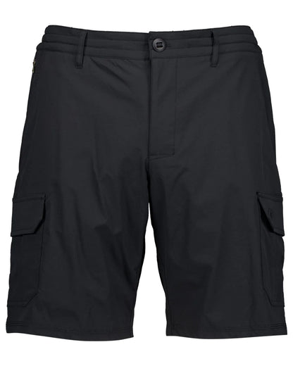 Black coloured Swanndri Mens Lawson Walk Shorts on white background 