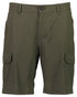 Olive Coloured Swanndri Mens Lawson Walk Shorts on white background 