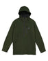 Olive Coloured Swanndri Mens Reidston Wool Anorak on white background 