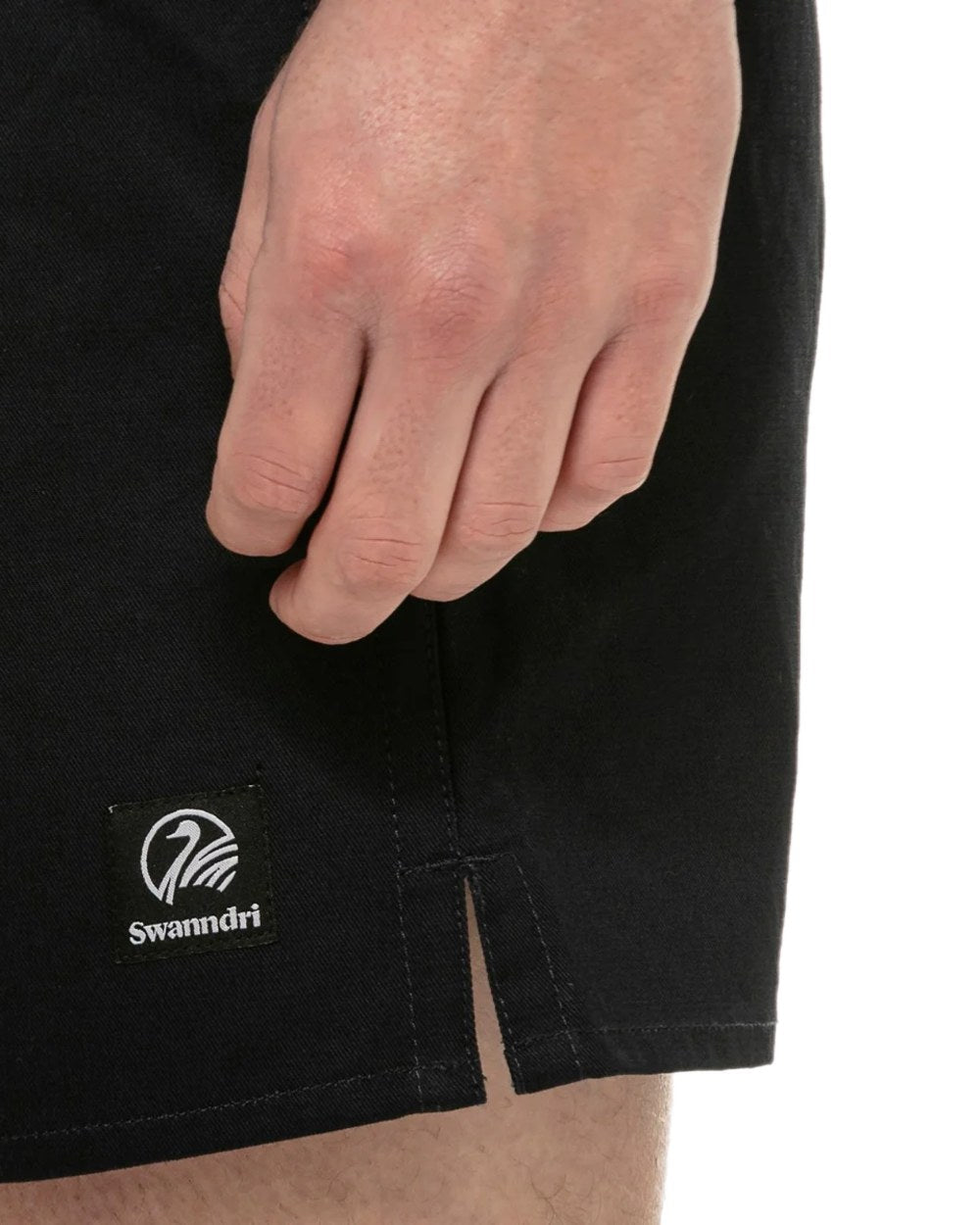 Navy Coloured Swanndri Mens Rugby Short on white background 