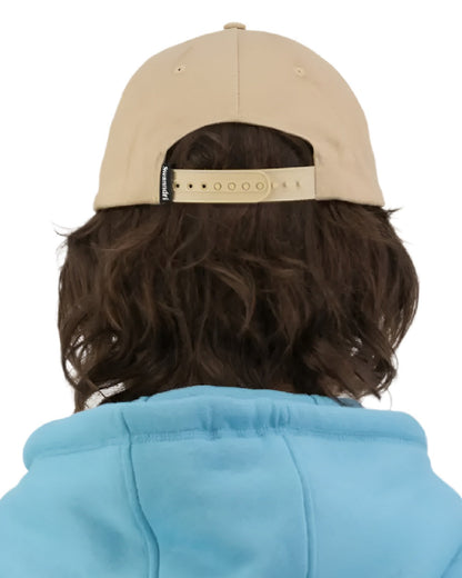 Pebble Coloured Swanndri Swanni Baseball Cap on white background 