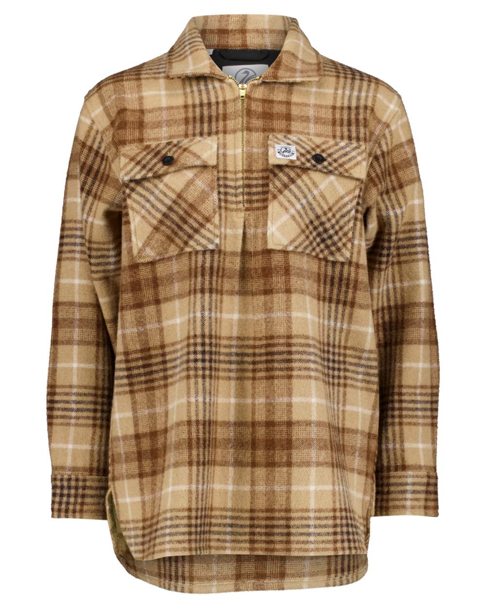 Ashgrove Check Coloured Swanndri Womens Ranger Wool Bush Shirt on white background 
