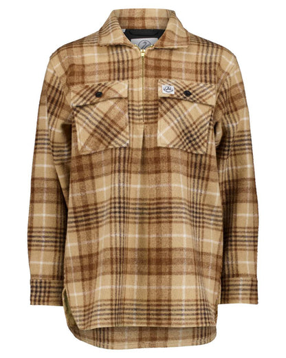 Ashgrove Check Coloured Swanndri Womens Ranger Wool Bush Shirt on white background 