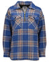 Eastcoast Check Coloured Swanndri Womens Ranger Wool Bush Shirt on white background 