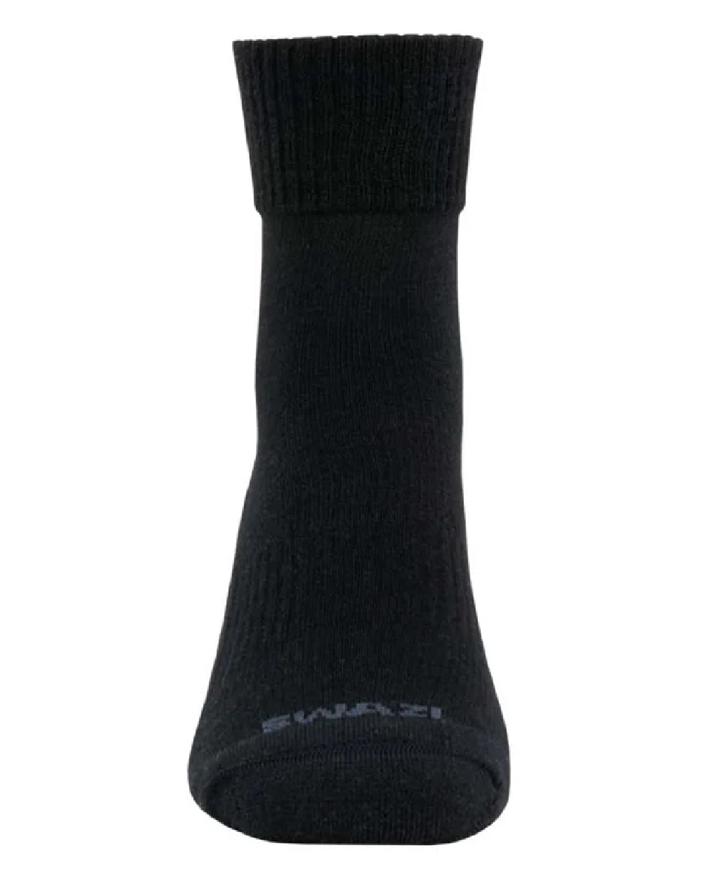 Black coloured Swazi Adventure Socks on white background 