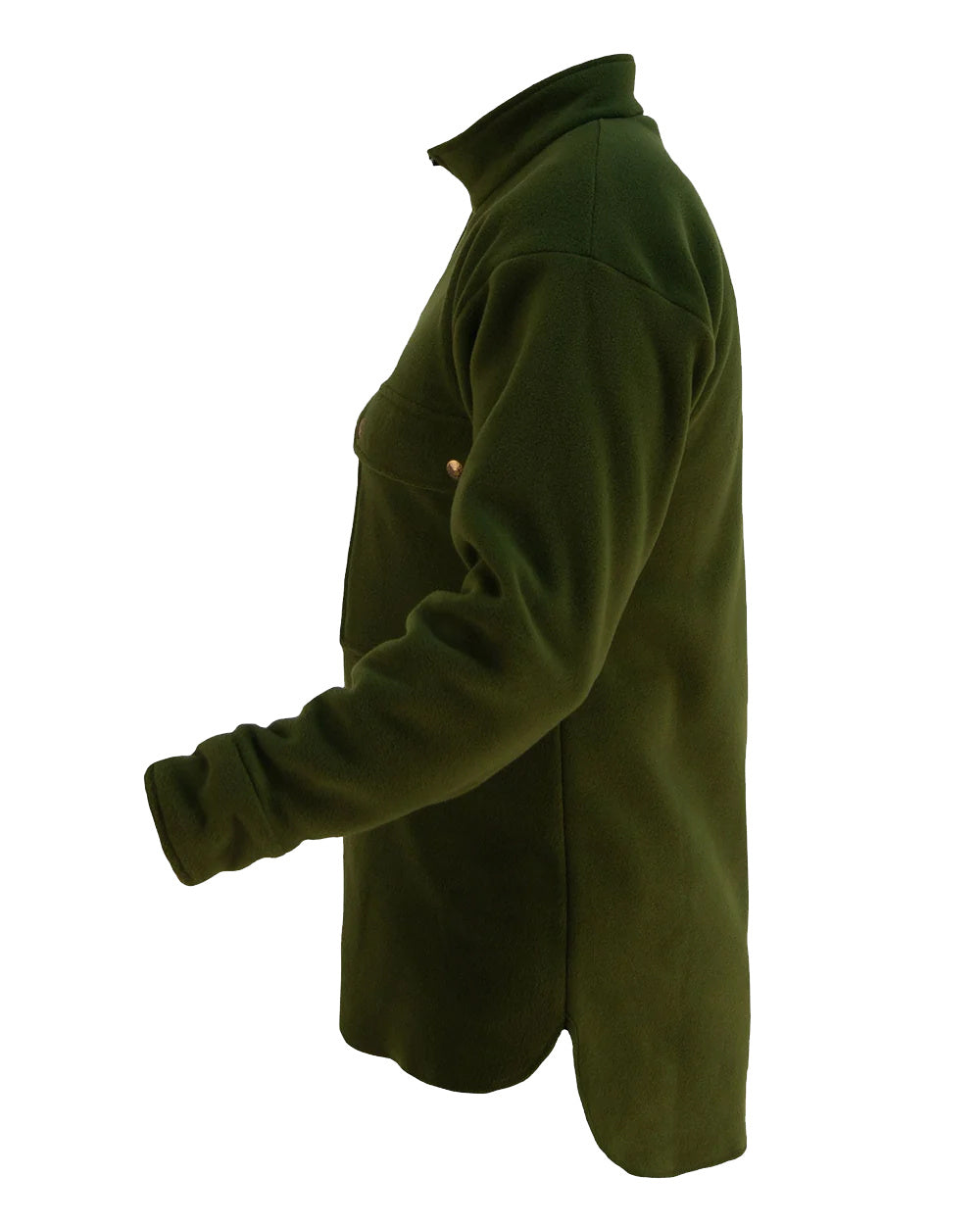 Olive Coloured Swazi Back 40 Shirt on white background 