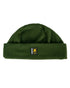 Olive Coloured Swazi Hasbeanie on white background 