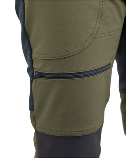 Gran Green coloured Swazi Mens Forest Pants on white background 