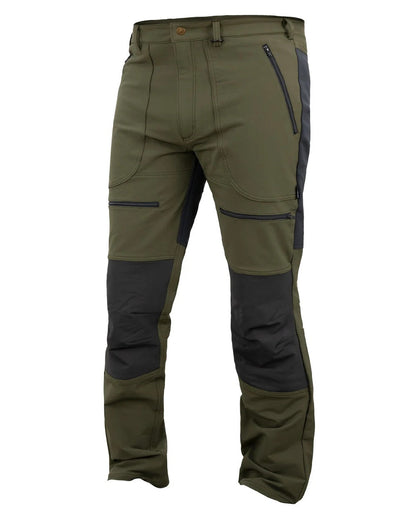 Gran Green coloured Swazi Mens Forest Pants on white background 