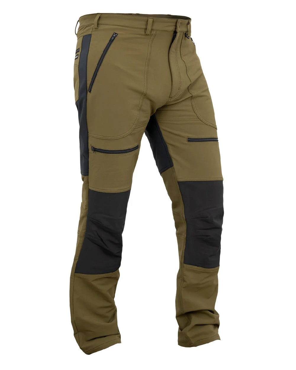 Tussock coloured Swazi Mens Forest Pants on white background 