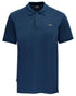 Midnight Colour Swazi Mens Polo Shirt on white background 