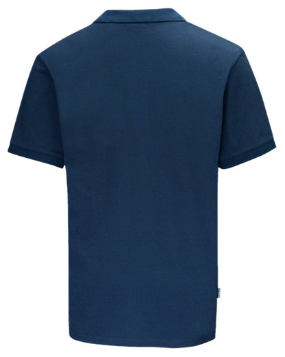 Midnight Colour Swazi Mens Polo Shirt on white background 