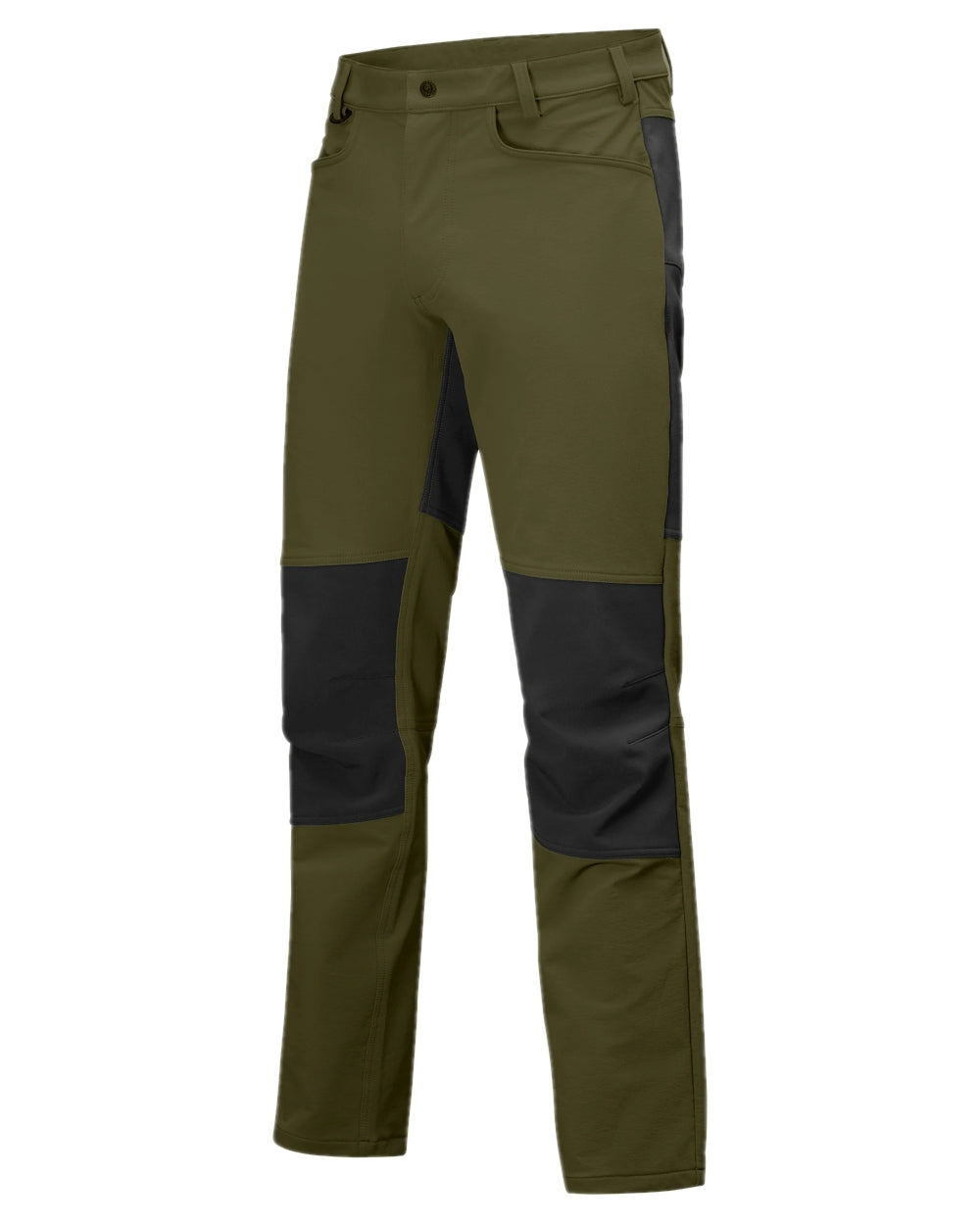 Gran Green Coloured Swazi Mens Ranger Pants on white background 