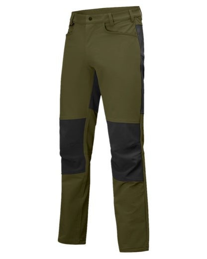 Gran Green Coloured Swazi Mens Ranger Pants on white background 