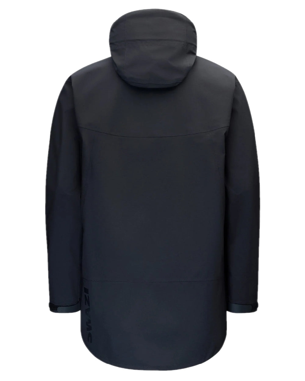 Black Coloured Swazi Mens Sentinel Ultralight Jacket on white background 