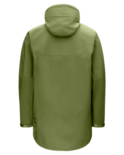Olive Coloured Swazi Mens Sentinel Ultralight Jacket on white background 
