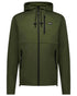 Olive Coloured Swazi Mens Stalker Hooded Jacket on white background 